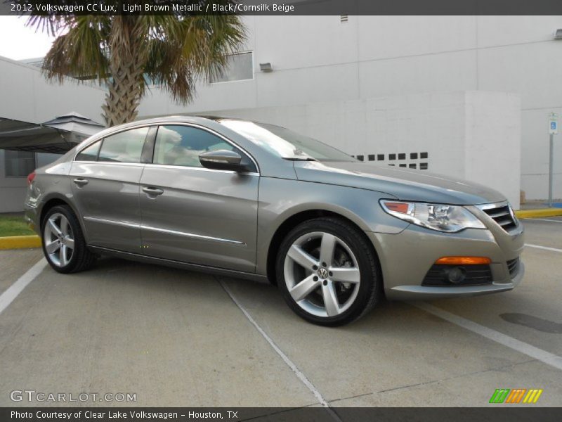Light Brown Metallic / Black/Cornsilk Beige 2012 Volkswagen CC Lux