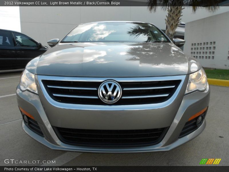 Light Brown Metallic / Black/Cornsilk Beige 2012 Volkswagen CC Lux