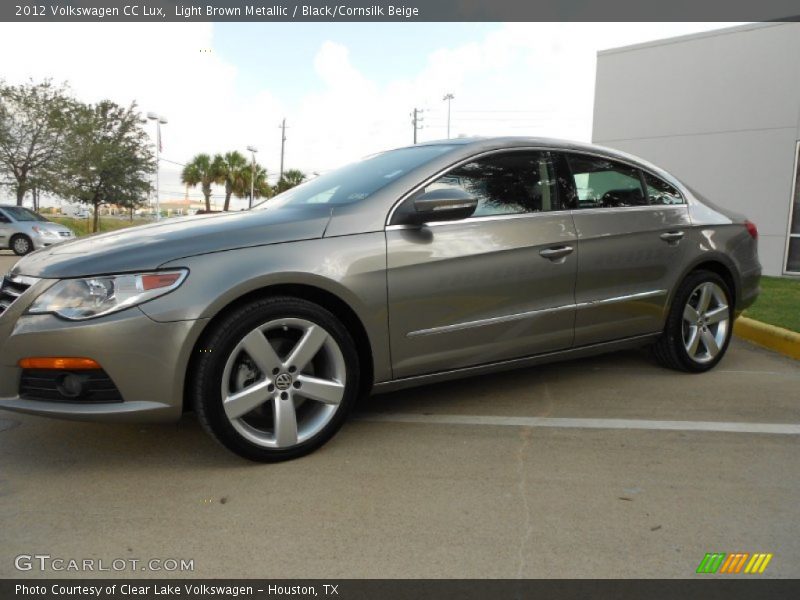 Light Brown Metallic / Black/Cornsilk Beige 2012 Volkswagen CC Lux