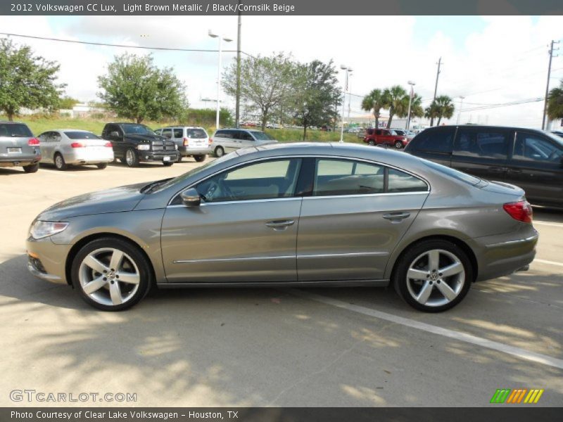 Light Brown Metallic / Black/Cornsilk Beige 2012 Volkswagen CC Lux