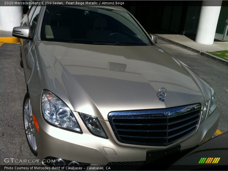 Pearl Beige Metallic / Almond Beige 2010 Mercedes-Benz E 350 Sedan