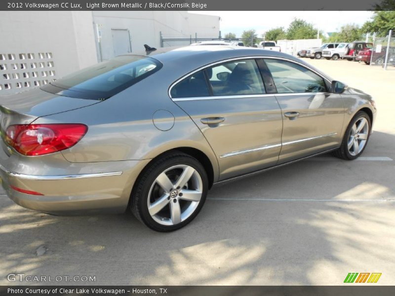 Light Brown Metallic / Black/Cornsilk Beige 2012 Volkswagen CC Lux
