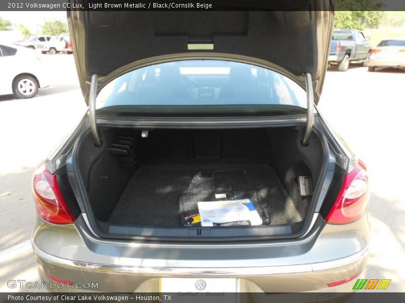 Light Brown Metallic / Black/Cornsilk Beige 2012 Volkswagen CC Lux