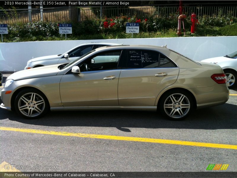 Pearl Beige Metallic / Almond Beige 2010 Mercedes-Benz E 350 Sedan