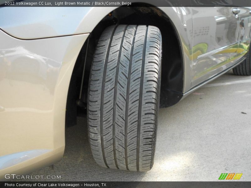 Light Brown Metallic / Black/Cornsilk Beige 2012 Volkswagen CC Lux
