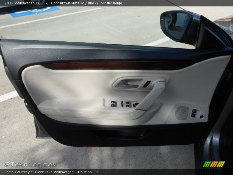 Light Brown Metallic / Black/Cornsilk Beige 2012 Volkswagen CC Lux
