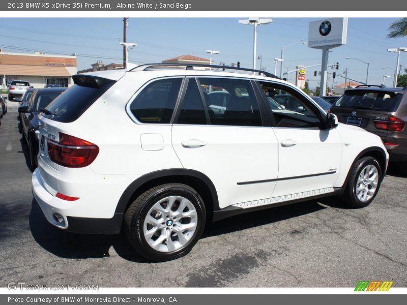 Alpine White / Sand Beige 2013 BMW X5 xDrive 35i Premium