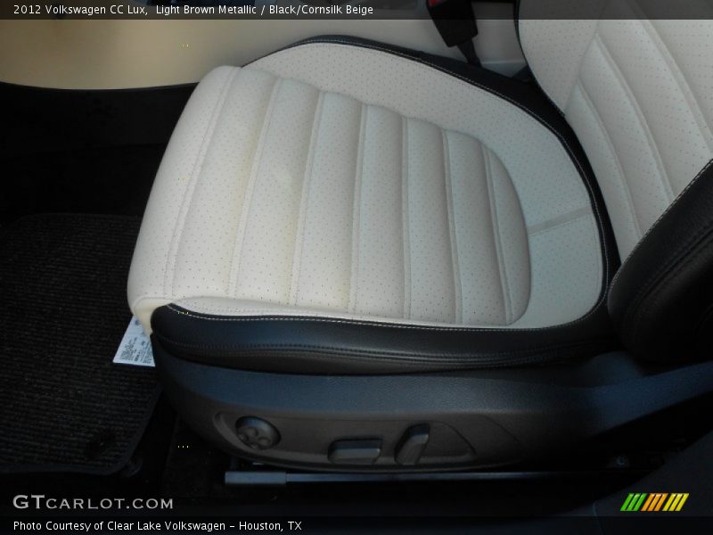 Light Brown Metallic / Black/Cornsilk Beige 2012 Volkswagen CC Lux