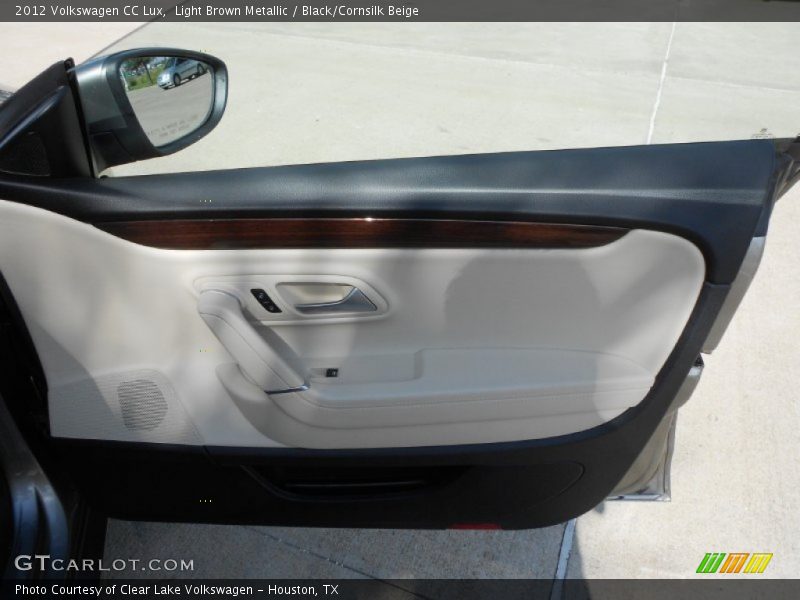 Light Brown Metallic / Black/Cornsilk Beige 2012 Volkswagen CC Lux