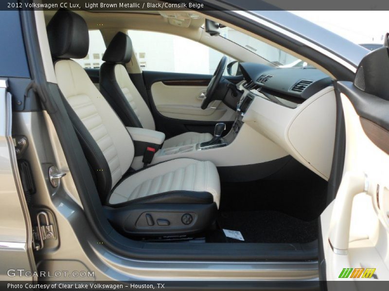 Light Brown Metallic / Black/Cornsilk Beige 2012 Volkswagen CC Lux