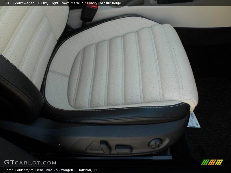 Light Brown Metallic / Black/Cornsilk Beige 2012 Volkswagen CC Lux