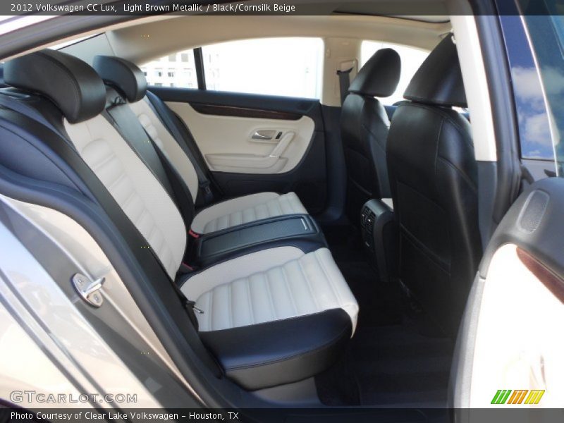 Light Brown Metallic / Black/Cornsilk Beige 2012 Volkswagen CC Lux