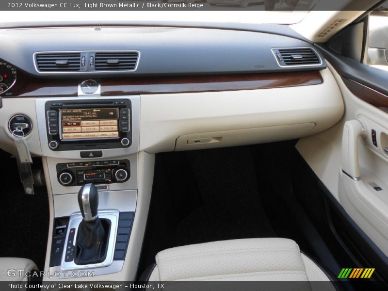 Light Brown Metallic / Black/Cornsilk Beige 2012 Volkswagen CC Lux