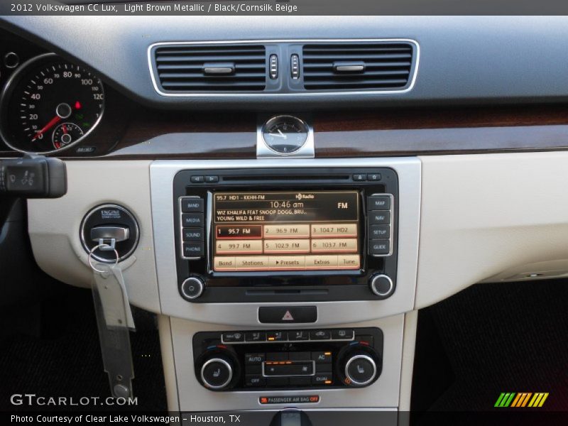 Light Brown Metallic / Black/Cornsilk Beige 2012 Volkswagen CC Lux