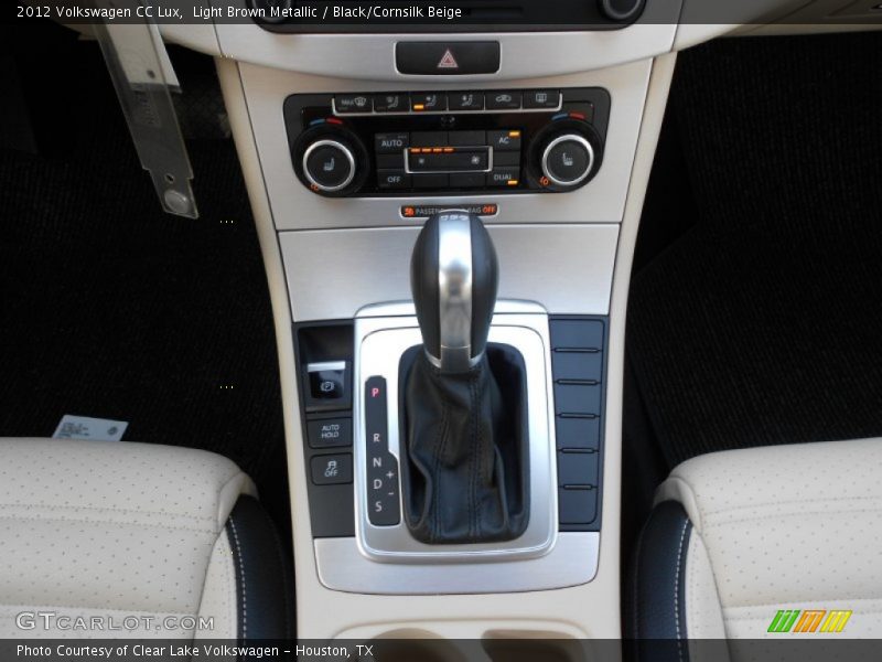 Light Brown Metallic / Black/Cornsilk Beige 2012 Volkswagen CC Lux