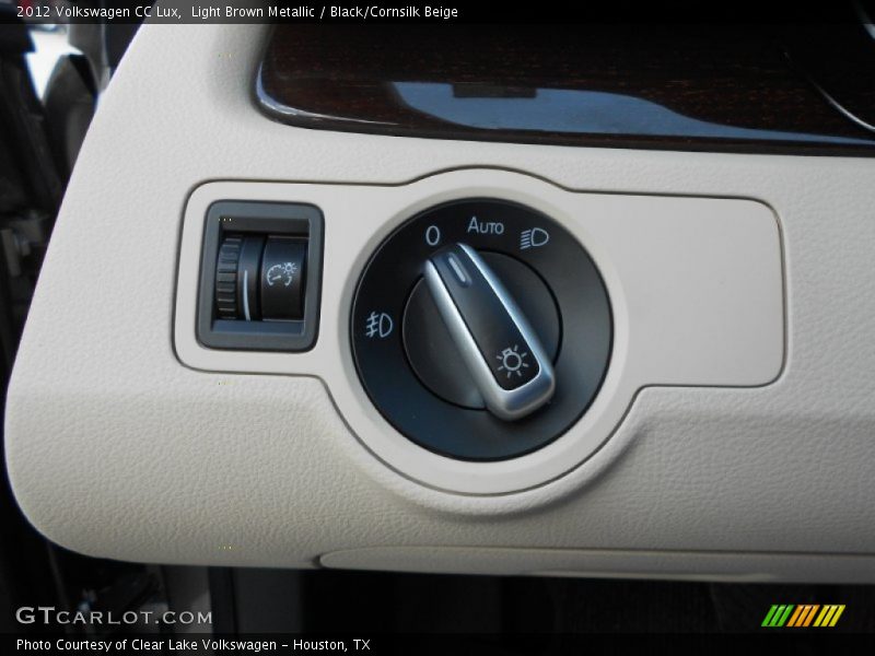 Light Brown Metallic / Black/Cornsilk Beige 2012 Volkswagen CC Lux
