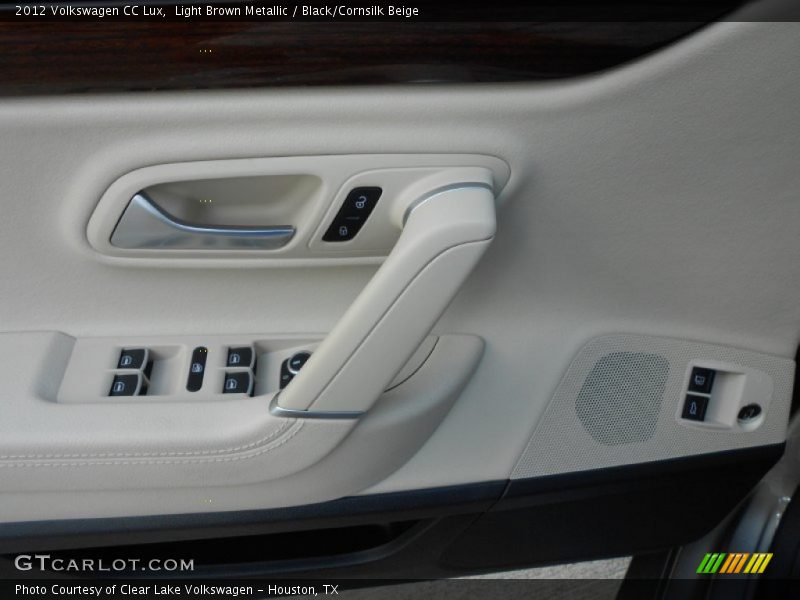 Light Brown Metallic / Black/Cornsilk Beige 2012 Volkswagen CC Lux