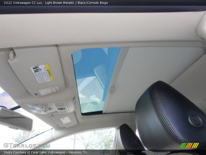 Light Brown Metallic / Black/Cornsilk Beige 2012 Volkswagen CC Lux