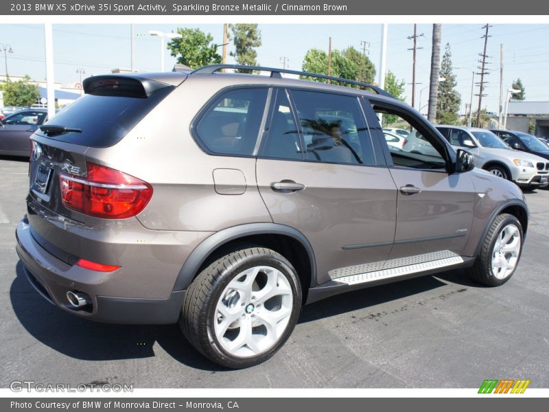 Sparkling Bronze Metallic / Cinnamon Brown 2013 BMW X5 xDrive 35i Sport Activity