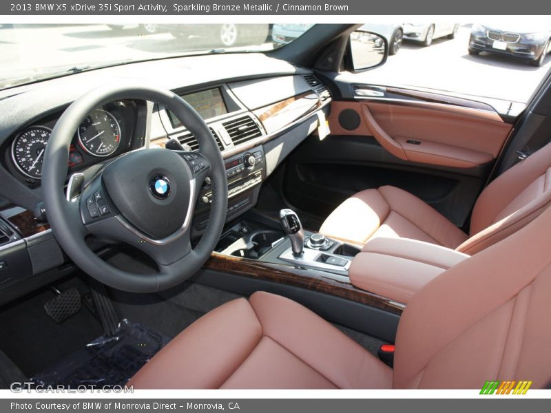 Sparkling Bronze Metallic / Cinnamon Brown 2013 BMW X5 xDrive 35i Sport Activity