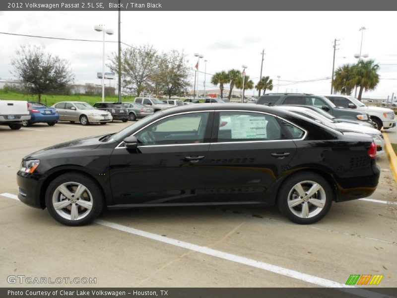 Black / Titan Black 2012 Volkswagen Passat 2.5L SE