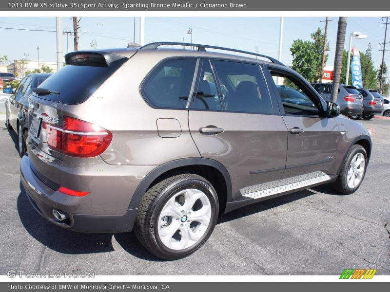 Sparkling Bronze Metallic / Cinnamon Brown 2013 BMW X5 xDrive 35i Sport Activity