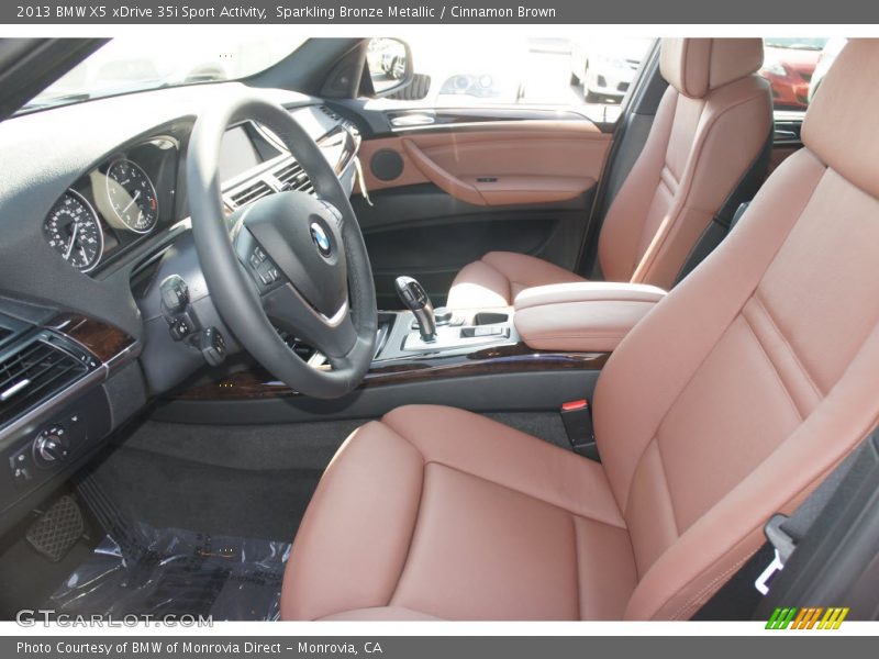 Sparkling Bronze Metallic / Cinnamon Brown 2013 BMW X5 xDrive 35i Sport Activity
