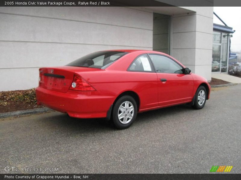 Rallye Red / Black 2005 Honda Civic Value Package Coupe