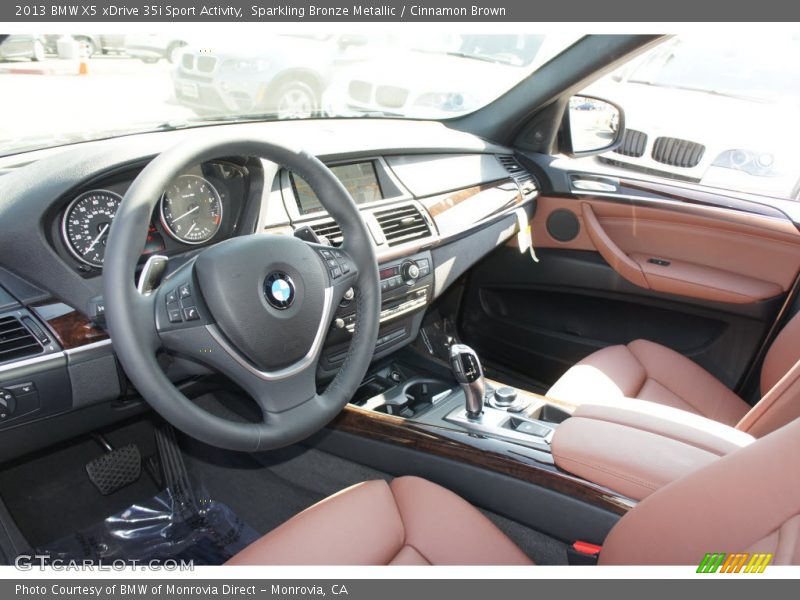Sparkling Bronze Metallic / Cinnamon Brown 2013 BMW X5 xDrive 35i Sport Activity