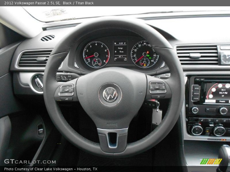 Black / Titan Black 2012 Volkswagen Passat 2.5L SE
