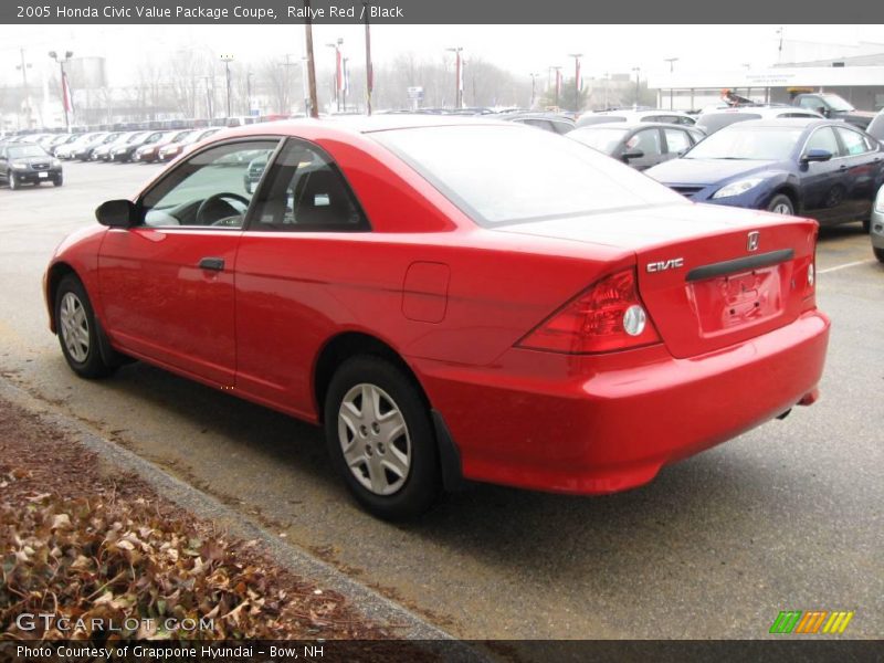 Rallye Red / Black 2005 Honda Civic Value Package Coupe