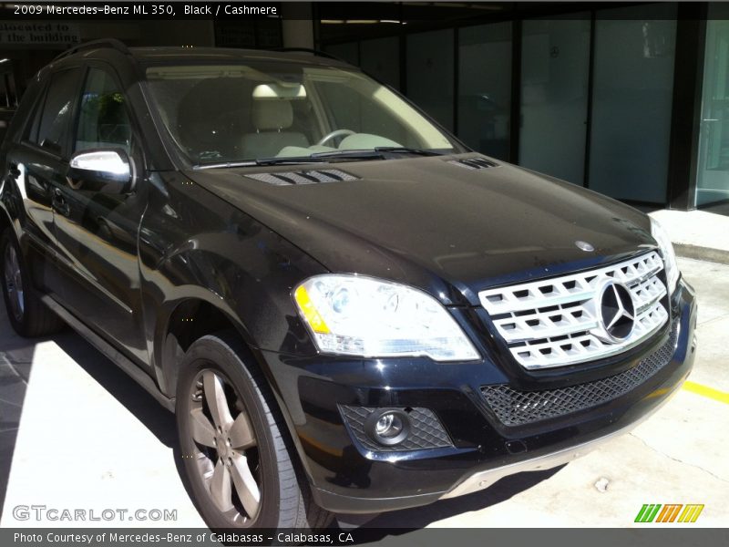 Black / Cashmere 2009 Mercedes-Benz ML 350