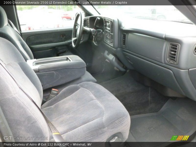 Light Pewter Metallic / Graphite 2000 Chevrolet Silverado 2500 LS Extended Cab 4x4