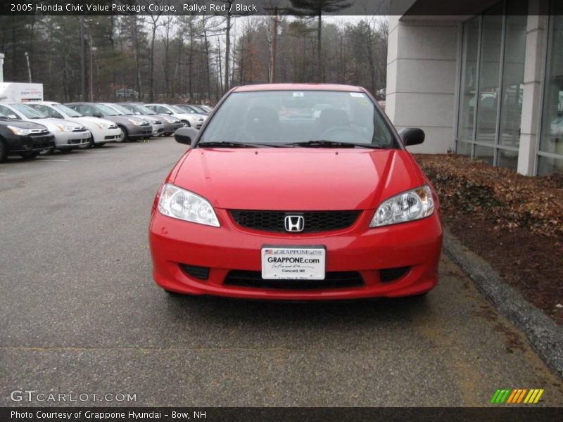 Rallye Red / Black 2005 Honda Civic Value Package Coupe