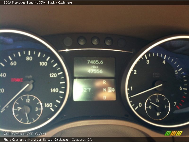 Black / Cashmere 2009 Mercedes-Benz ML 350