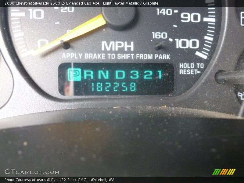 Light Pewter Metallic / Graphite 2000 Chevrolet Silverado 2500 LS Extended Cab 4x4
