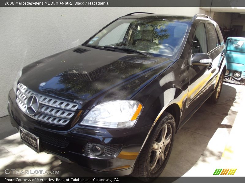 Black / Macadamia 2008 Mercedes-Benz ML 350 4Matic