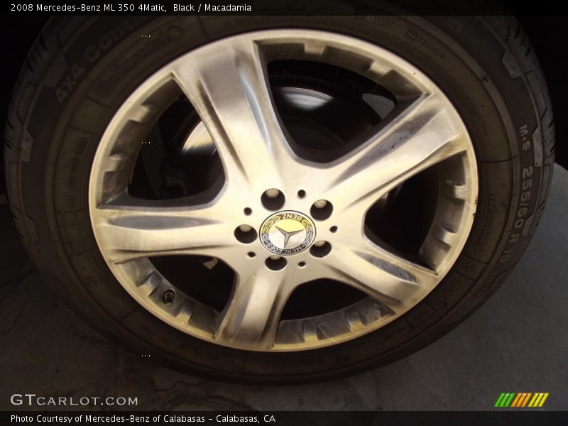 Black / Macadamia 2008 Mercedes-Benz ML 350 4Matic
