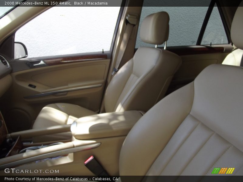 Black / Macadamia 2008 Mercedes-Benz ML 350 4Matic