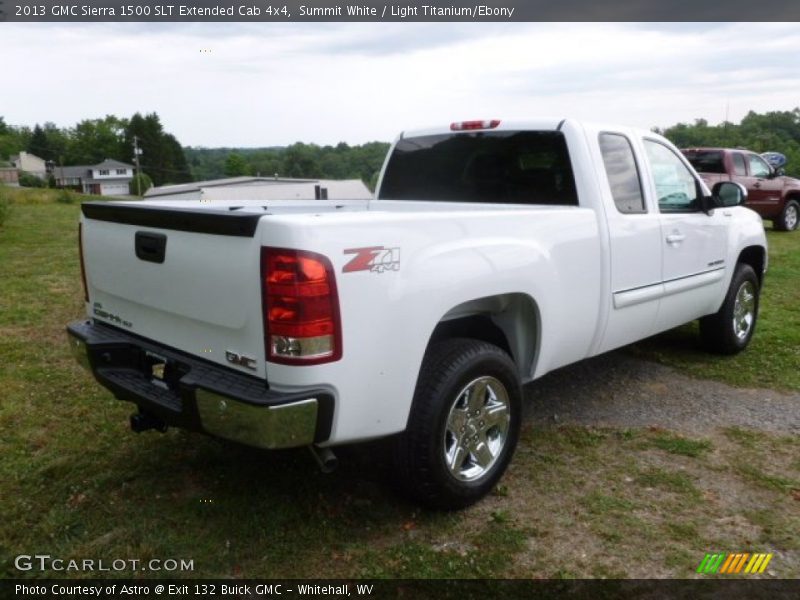Summit White / Light Titanium/Ebony 2013 GMC Sierra 1500 SLT Extended Cab 4x4