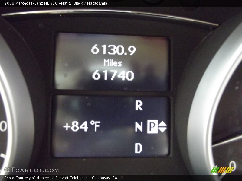 Black / Macadamia 2008 Mercedes-Benz ML 350 4Matic