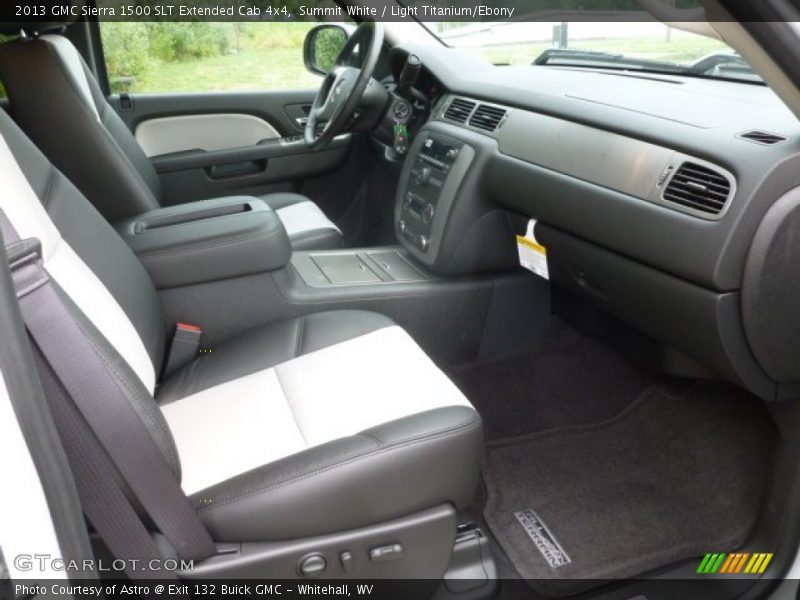 Summit White / Light Titanium/Ebony 2013 GMC Sierra 1500 SLT Extended Cab 4x4