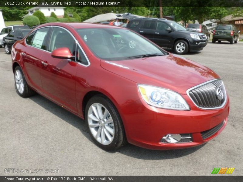 Crystal Red Tintcoat / Medium Titanium 2012 Buick Verano FWD