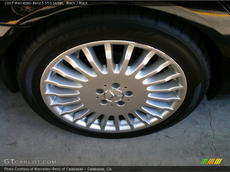 Black / Black 2007 Mercedes-Benz S 550 Sedan