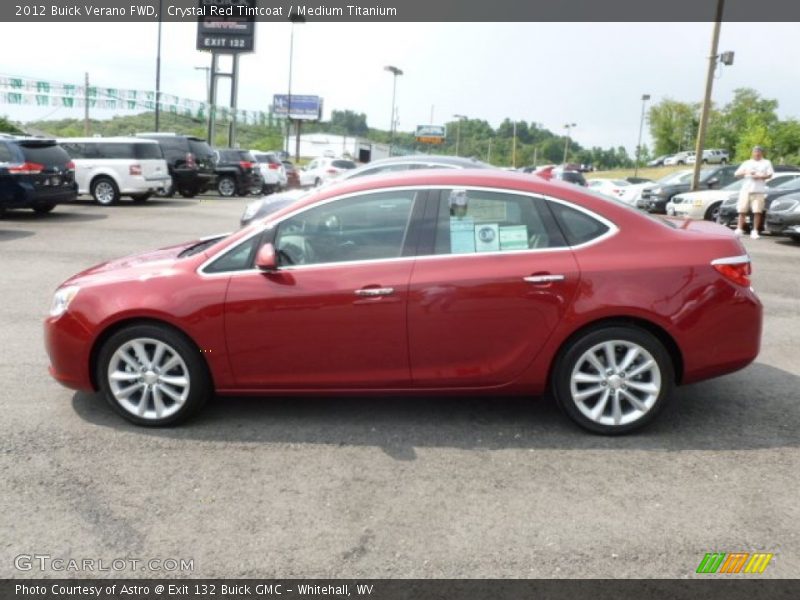 Crystal Red Tintcoat / Medium Titanium 2012 Buick Verano FWD