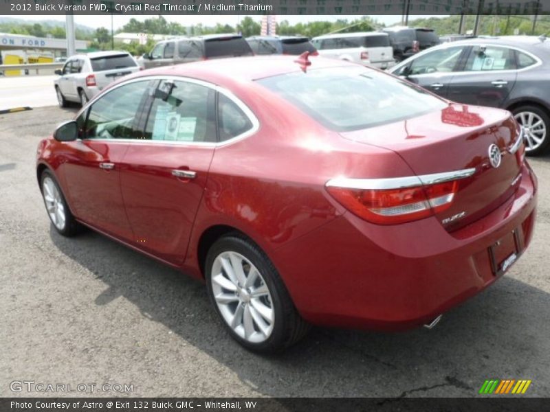 Crystal Red Tintcoat / Medium Titanium 2012 Buick Verano FWD