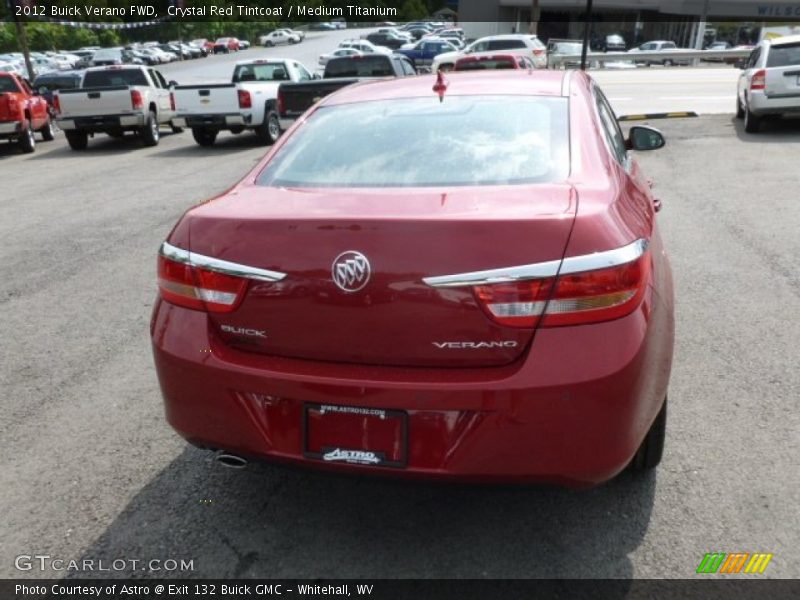 Crystal Red Tintcoat / Medium Titanium 2012 Buick Verano FWD