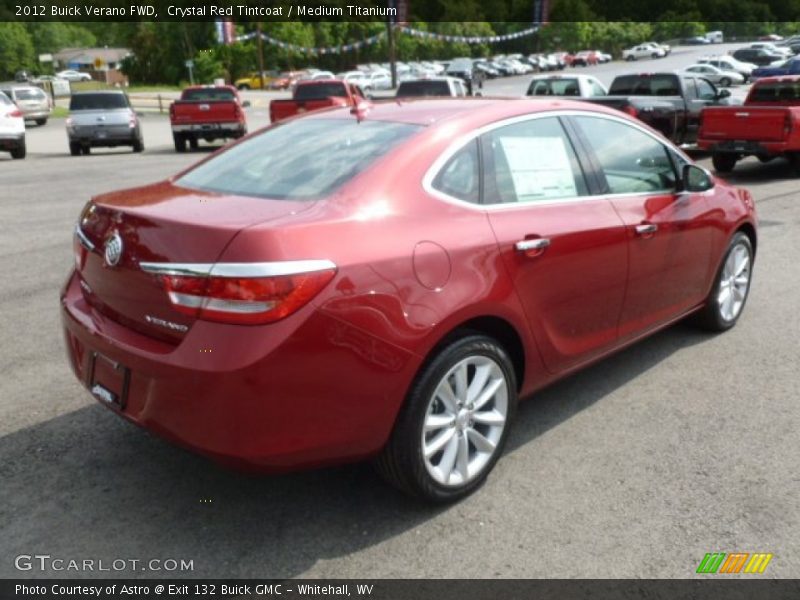 Crystal Red Tintcoat / Medium Titanium 2012 Buick Verano FWD