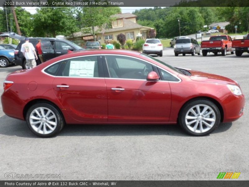 Crystal Red Tintcoat / Medium Titanium 2012 Buick Verano FWD