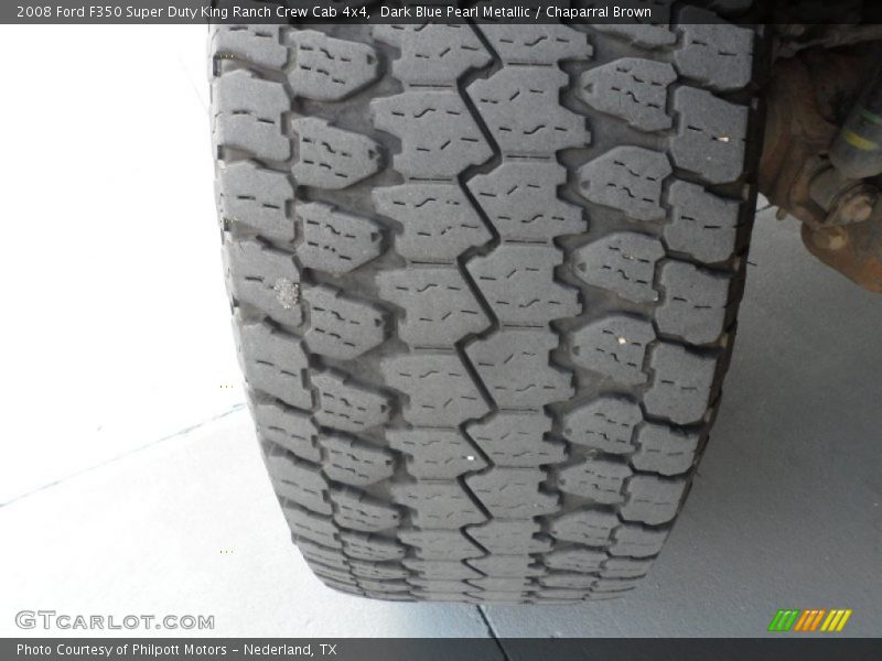 Dark Blue Pearl Metallic / Chaparral Brown 2008 Ford F350 Super Duty King Ranch Crew Cab 4x4